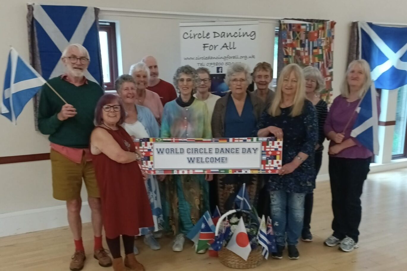World Circle Dance Day 2026 - Crawfordjohn Village hall a lovely countryside venue for World Circle Dance Day